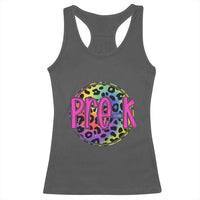 Pre-Kindergarten Neon Leopard Effect Printing Racerback Tank Top Wild About PreK Teacher Student Gift