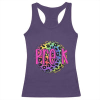 Pre-Kindergarten Neon Leopard Effect Printing Racerback Tank Top Wild About PreK Teacher Student Gift