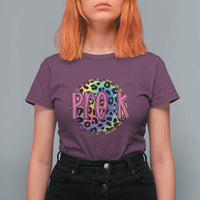 Pre-Kindergarten Neon Leopard T Shirt For Women PreK Teacher 1st Day of School