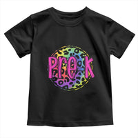 Pre-Kindergarten Neon Leopard Effect Printing Toddler T Shirt Wild About PreK Teacher Student Gift