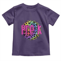 Pre-Kindergarten Neon Leopard Effect Printing Toddler T Shirt Wild About PreK Teacher Student Gift
