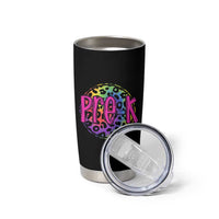 Pre-Kindergarten Neon Leopard Effect Printing Tumbler Cup Wild About PreK Teacher Student Gift