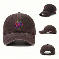 Pre-Kindergarten Neon Leopard Effect Printing Washed Cotton Baseball Cap Wild About PreK Teacher Student Gift