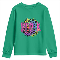 Pre-Kindergarten Neon Leopard Effect Printing Youth Sweatshirt Wild About PreK Teacher Student Gift