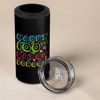 Happy 100 Days of School 4 in 1 Can Cooler Tumbler 100th Day Funny Milestone Celebration