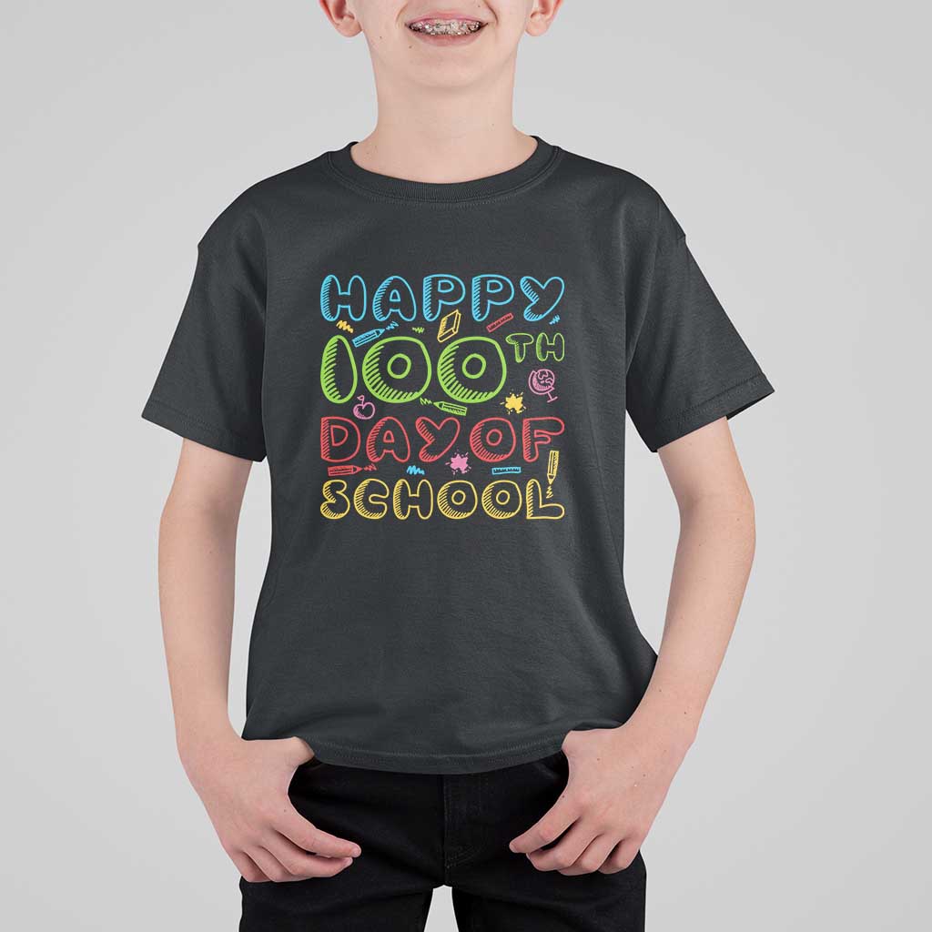Happy 100 Days of School T Shirt For Kid 100th Day Celebration