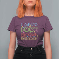 Happy 100 Days of School T Shirt For Women 100th Day Celebration