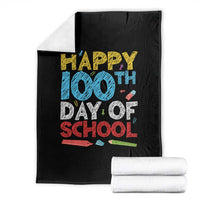 100 Days of School Celebration Throw Blanket Happy 100th Day Student Teacher Gift