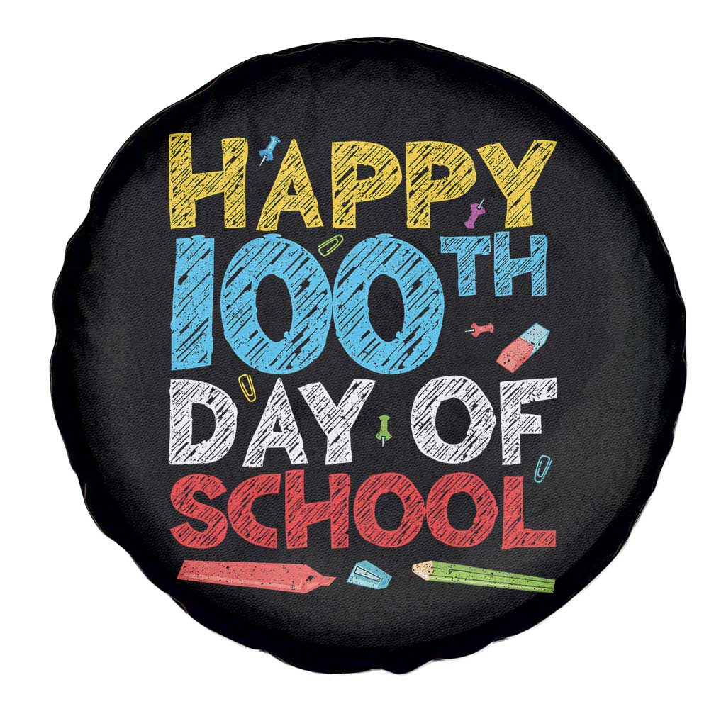 100 Days of School Celebration Spare Tire Cover Happy 100th Day Student Teacher Gift