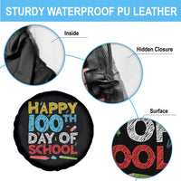 100 Days of School Celebration Spare Tire Cover Happy 100th Day Student Teacher Gift
