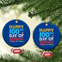 100 Days of School Celebration Ceramic Ornament Happy 100th Day Student Teacher Gift