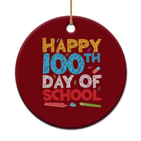 100 Days of School Celebration Ceramic Ornament Happy 100th Day Student Teacher Gift
