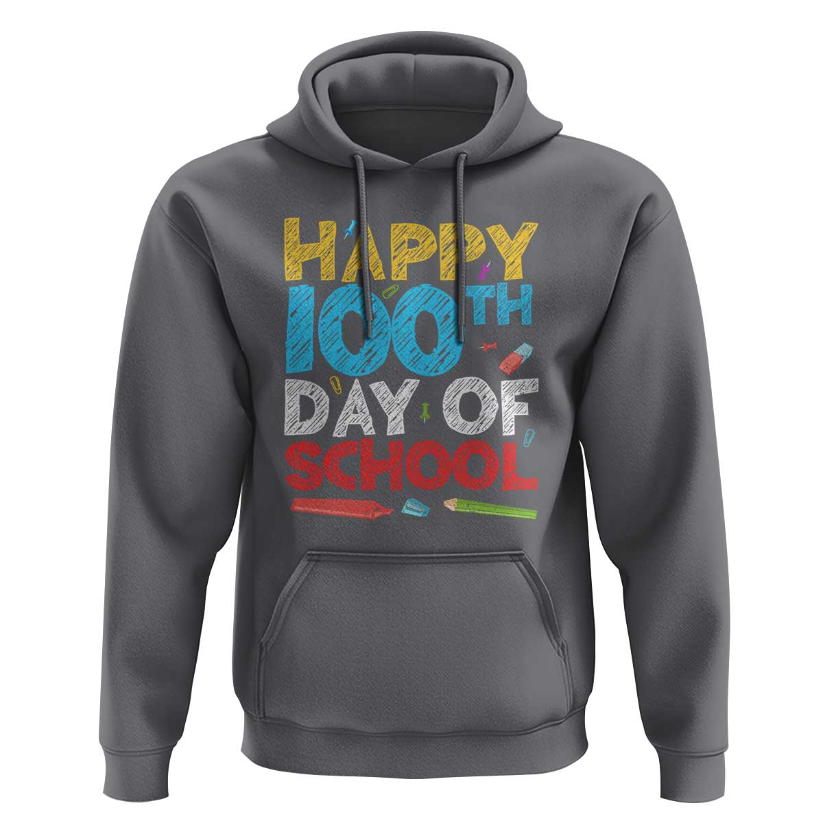 100 Days of School Celebration Hoodie Happy 100th Day - Wonder Print Shop