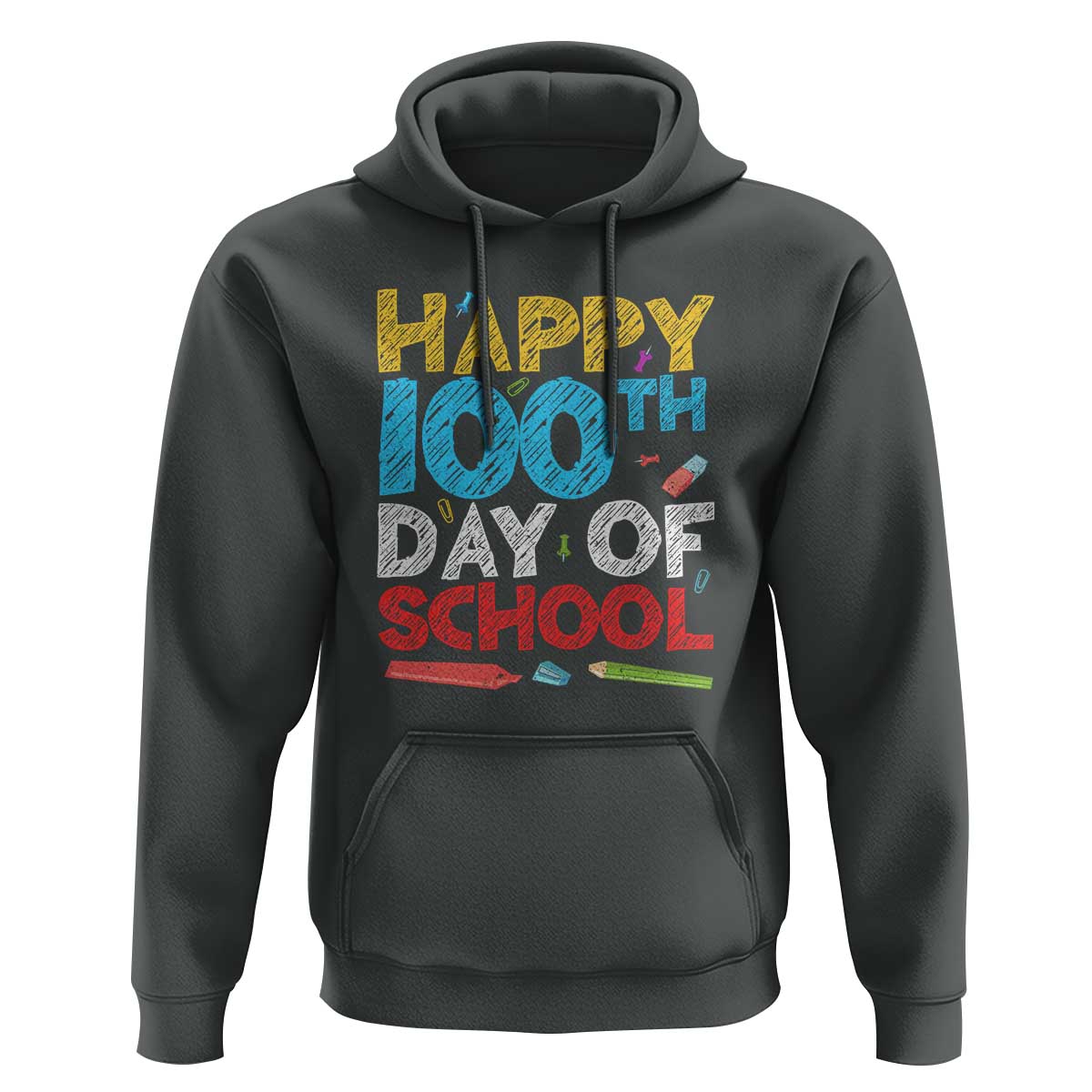 100 Days of School Celebration Hoodie Happy 100th Day - Wonder Print Shop