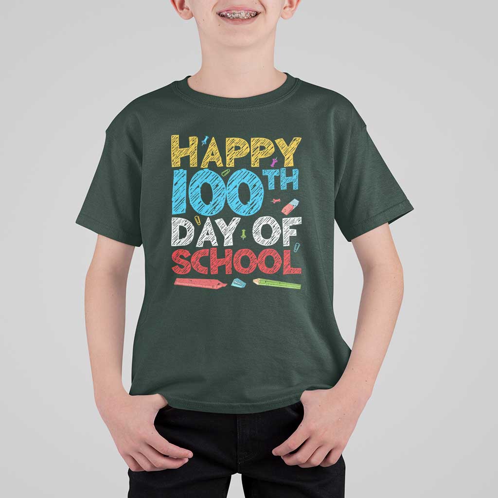 100 Days of School Celebration T Shirt For Kid Happy 100th Day
