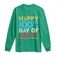 100 Days of School Celebration Long Sleeve Shirt Happy 100th Day Student Teacher Gift
