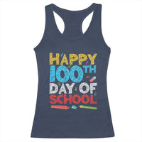 100 Days of School Celebration Racerback Tank Top Happy 100th Day Student Teacher Gift