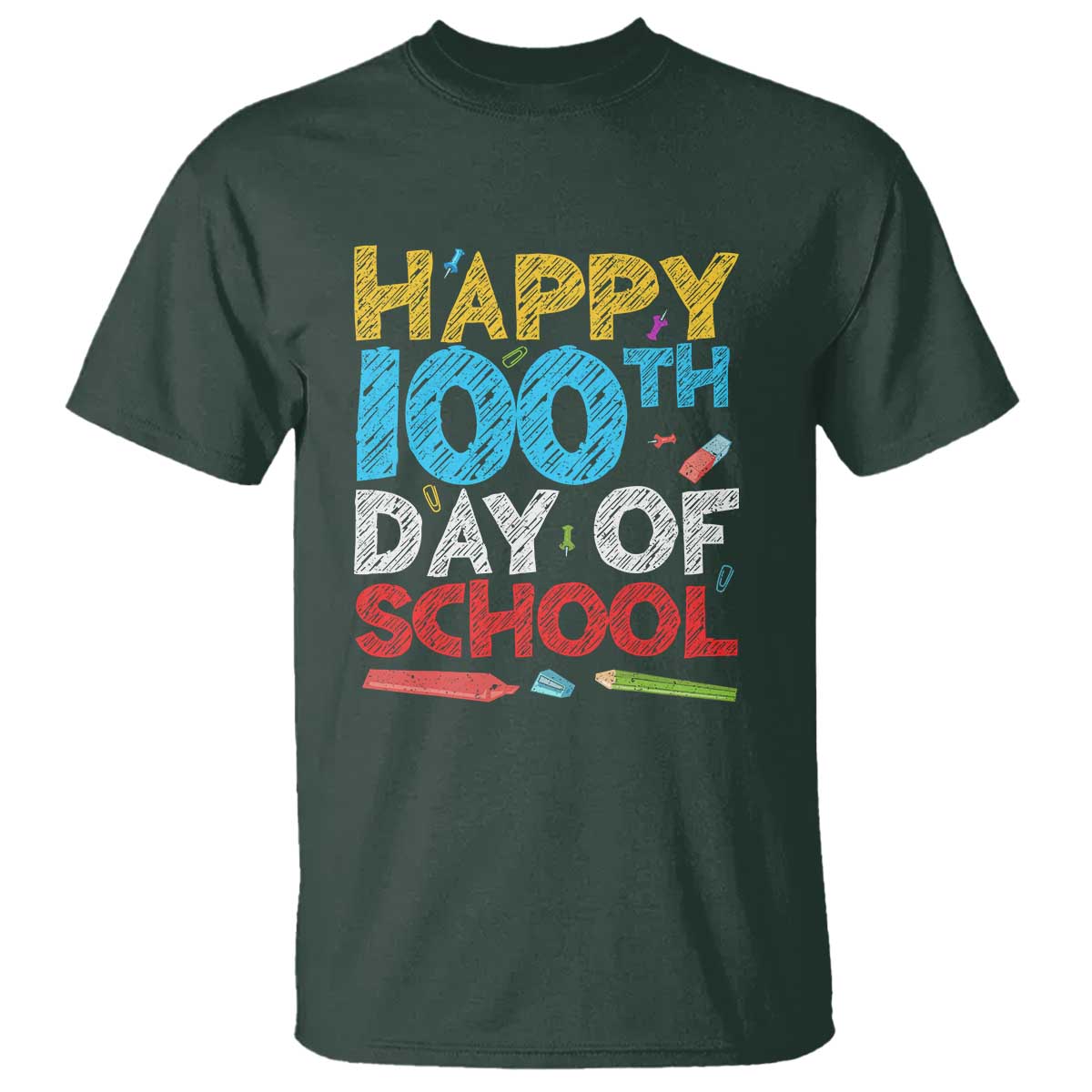 100 Days of School Celebration T Shirt Happy 100th Day - Wonder Print Shop