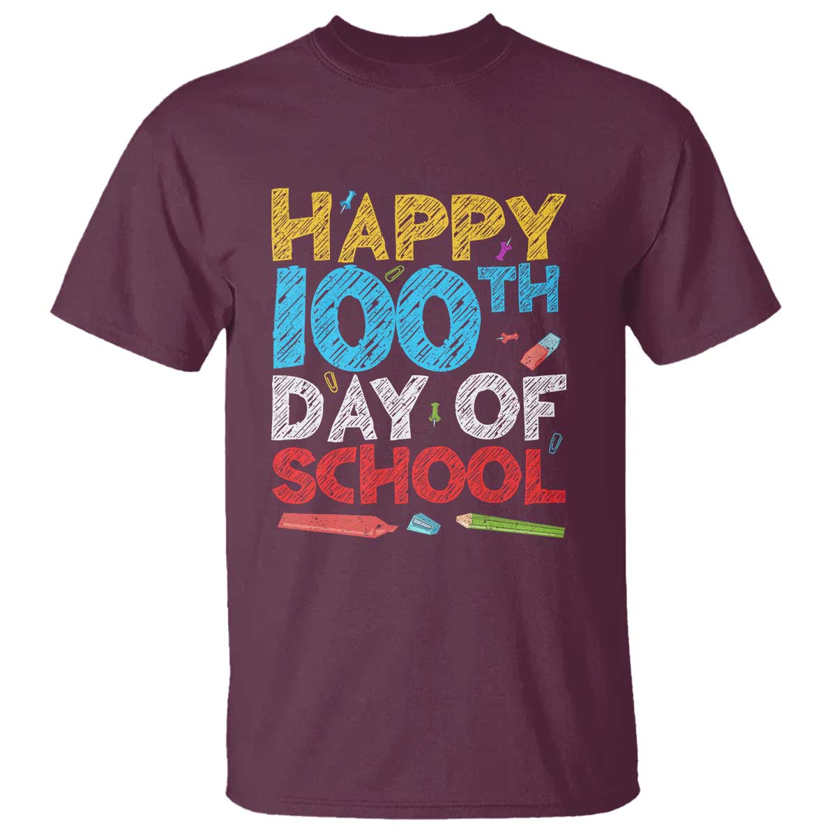 100 Days of School Celebration T Shirt Happy 100th Day - Wonder Print Shop
