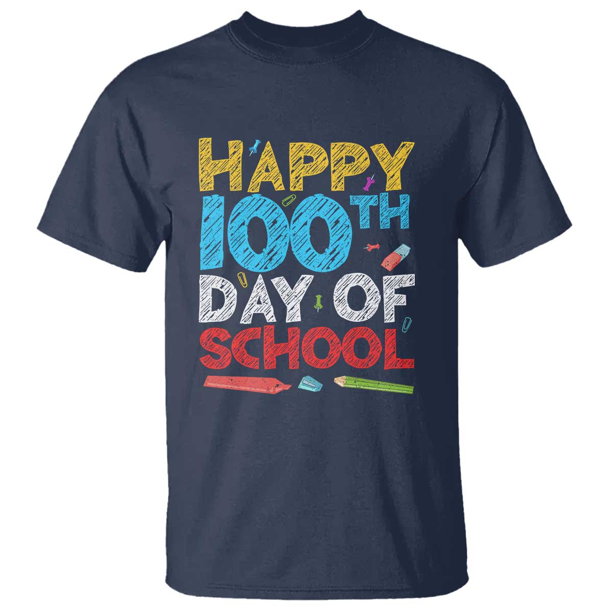 100 Days of School Celebration T Shirt Happy 100th Day - Wonder Print Shop
