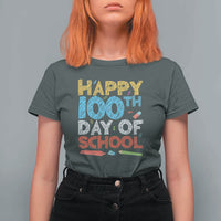 100 Days of School Celebration T Shirt For Women Happy 100th Day
