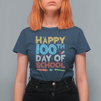 100 Days of School Celebration T Shirt For Women Happy 100th Day