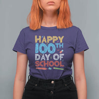100 Days of School Celebration T Shirt For Women Happy 100th Day