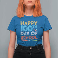 100 Days of School Celebration T Shirt For Women Happy 100th Day