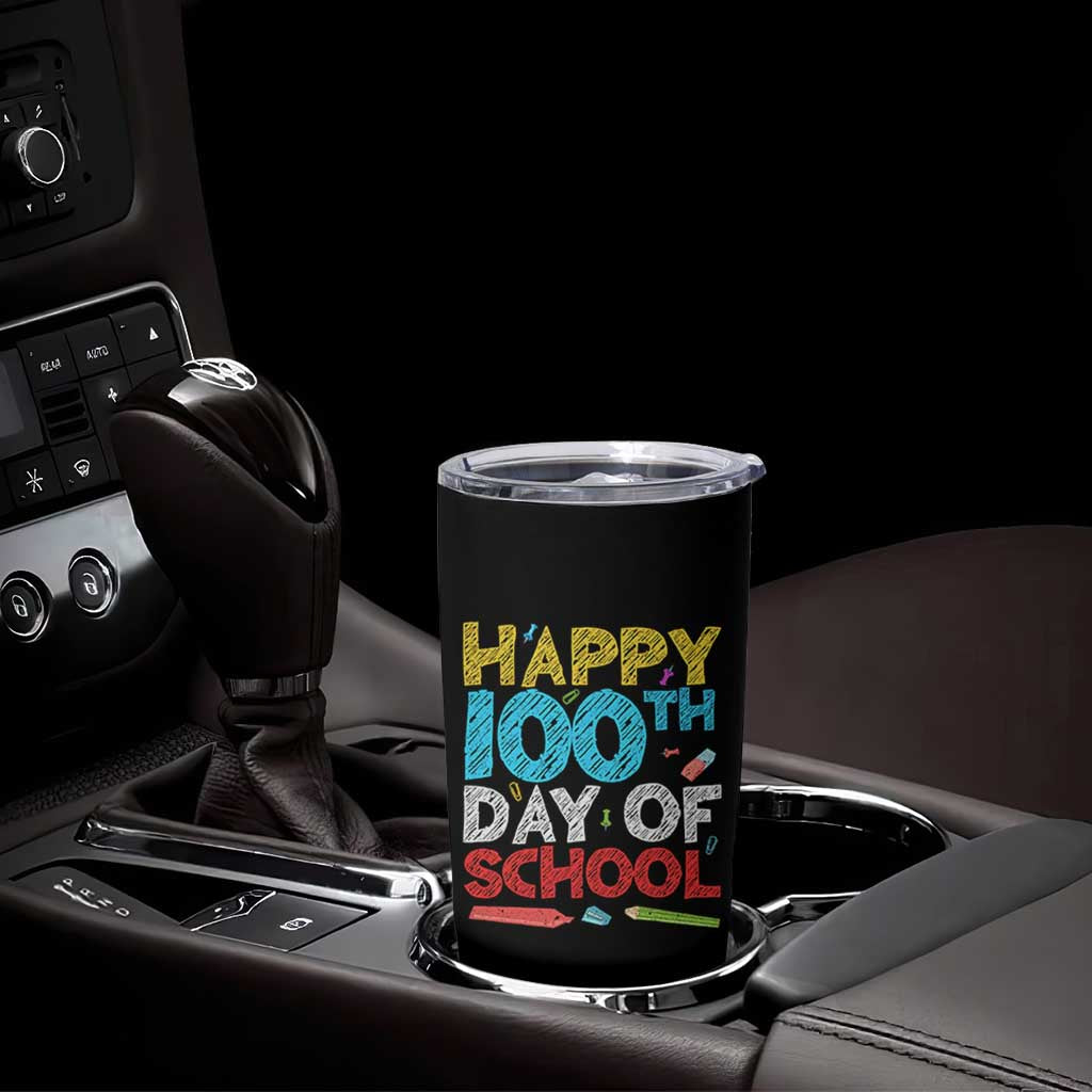 100 Days of School Celebration Tumbler Cup Happy 100th Day Student Teacher Gift