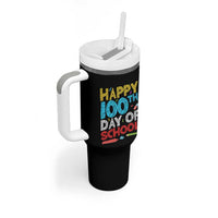 100 Days of School Celebration Tumbler With Handle Happy 100th Day Student Teacher Gift