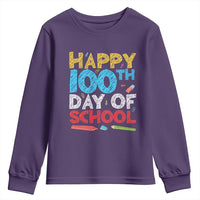 100 Days of School Celebration Youth Sweatshirt Happy 100th Day Student Teacher Gift