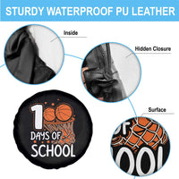100 Days of Rocking School Basketball Spare Tire Cover Cool Kids Sports Gift