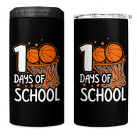 100 Days of Rocking School Basketball 4 in 1 Can Cooler Tumbler Cool Kids Sports Gift