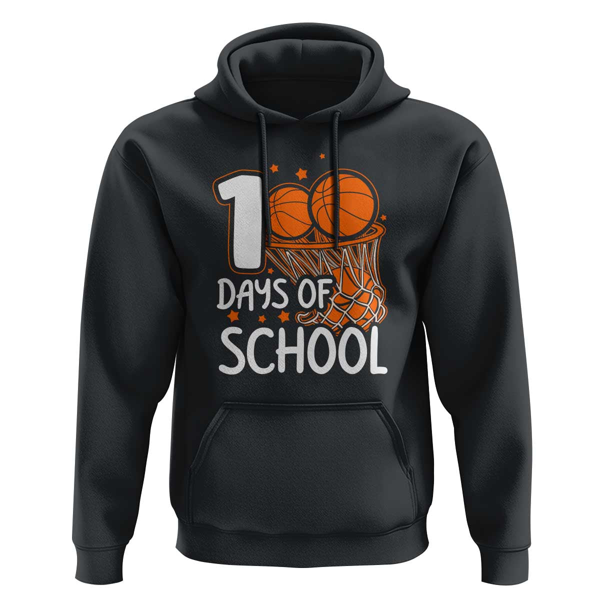 100th Day of School Hoodie Basketball Theme for Kids - Wonder Print Shop