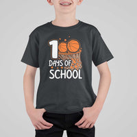 100th Day of School T Shirt For Kid Basketball Theme for Kids