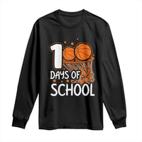 100 Days of Rocking School Basketball Long Sleeve Shirt Cool Kids Sports Gift
