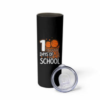 100 Days of Rocking School Basketball Skinny Tumbler Cool Kids Sports Gift