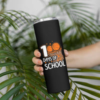100 Days of Rocking School Basketball Skinny Tumbler Cool Kids Sports Gift