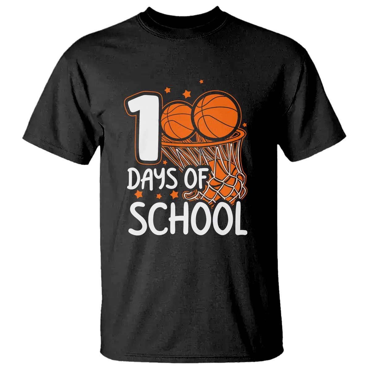 100th Day of School T Shirt Basketball Theme for Kids - Wonder Print Shop