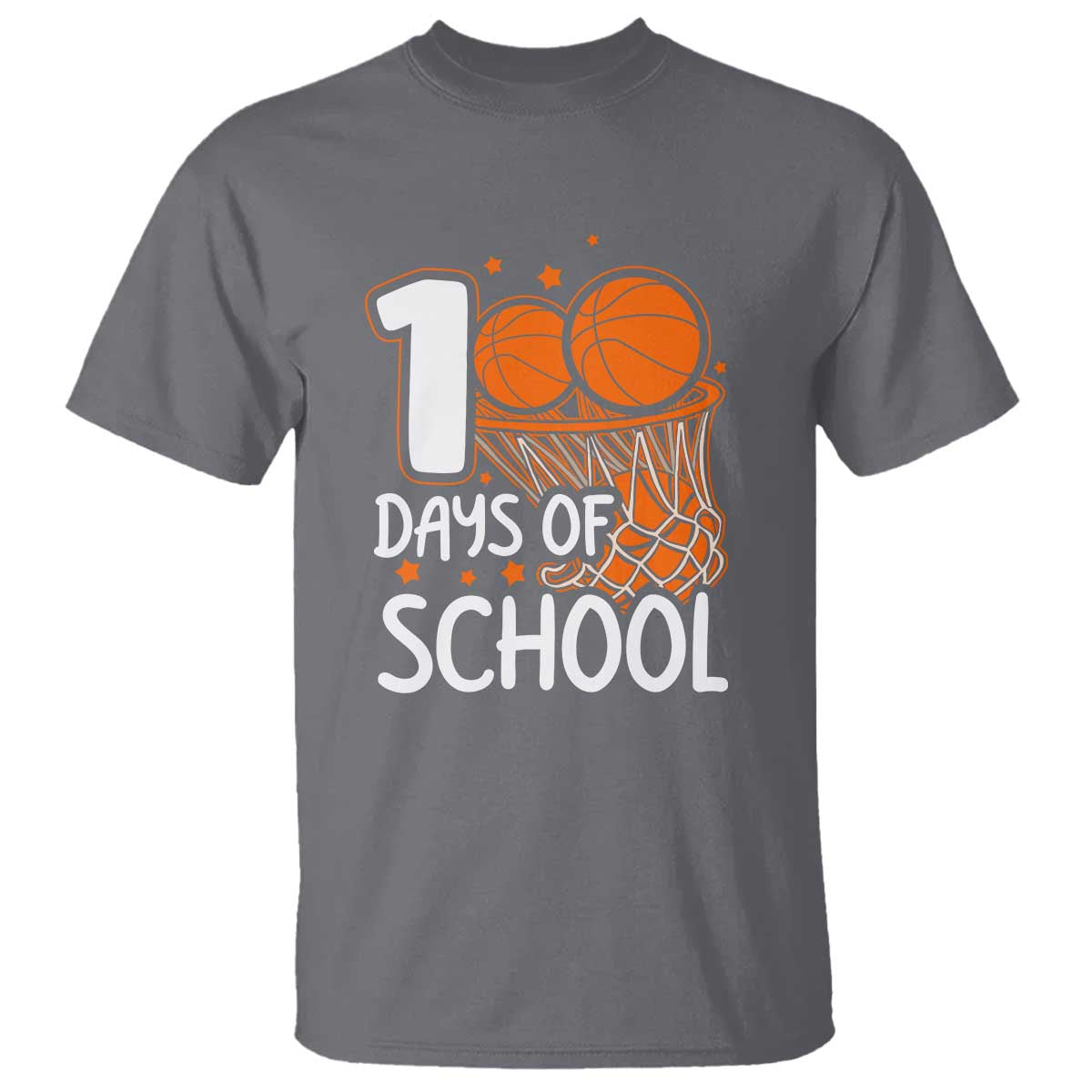 100th Day of School T Shirt Basketball Theme for Kids - Wonder Print Shop