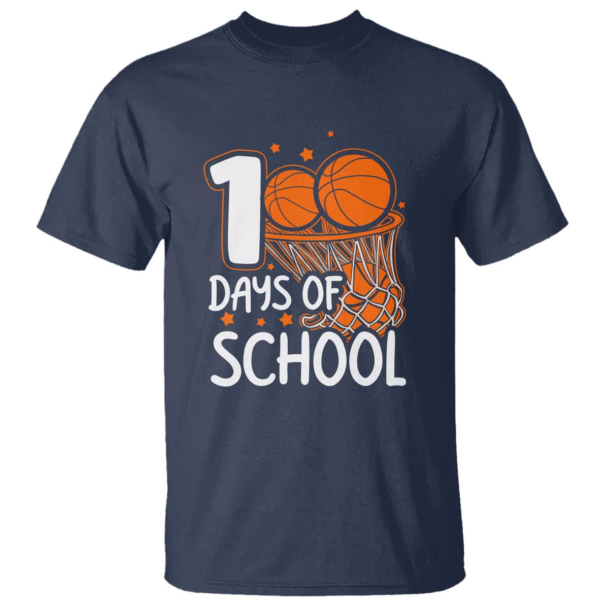 100th Day of School T Shirt Basketball Theme for Kids - Wonder Print Shop