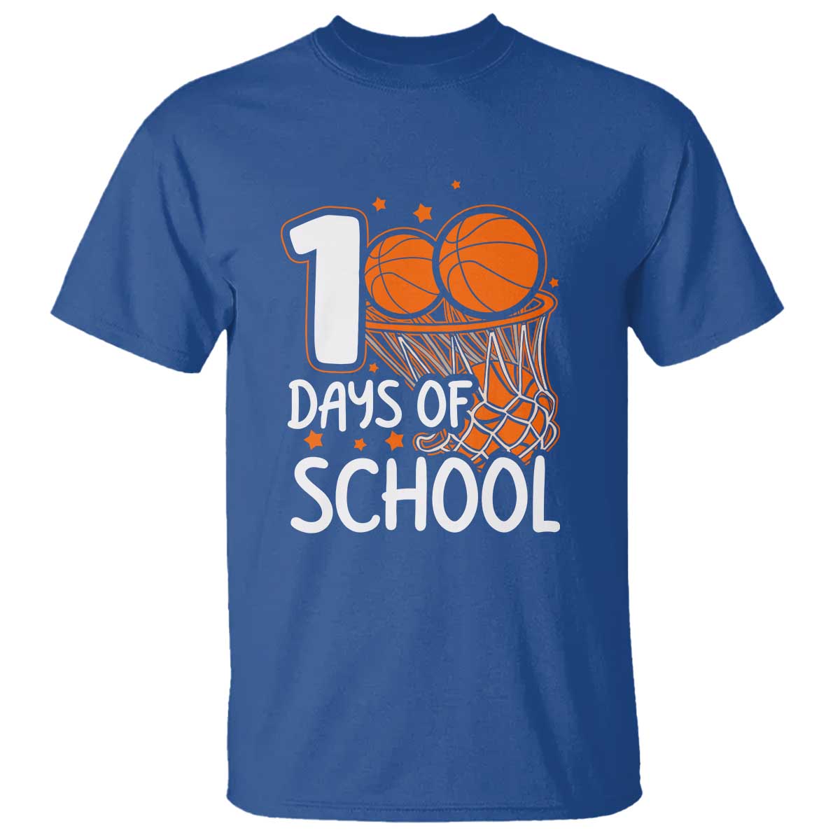 100th Day of School T Shirt Basketball Theme for Kids - Wonder Print Shop