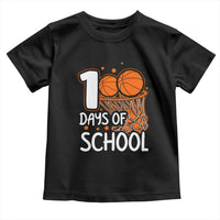 100 Days of Rocking School Basketball Toddler T Shirt Cool Kids Sports Gift