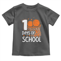 100 Days of Rocking School Basketball Toddler T Shirt Cool Kids Sports Gift