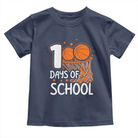 100 Days of Rocking School Basketball Toddler T Shirt Cool Kids Sports Gift