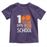 100 Days of Rocking School Basketball Toddler T Shirt Cool Kids Sports Gift