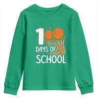 100 Days of Rocking School Basketball Youth Sweatshirt Cool Kids Sports Gift