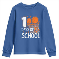 100 Days of Rocking School Basketball Youth Sweatshirt Cool Kids Sports Gift
