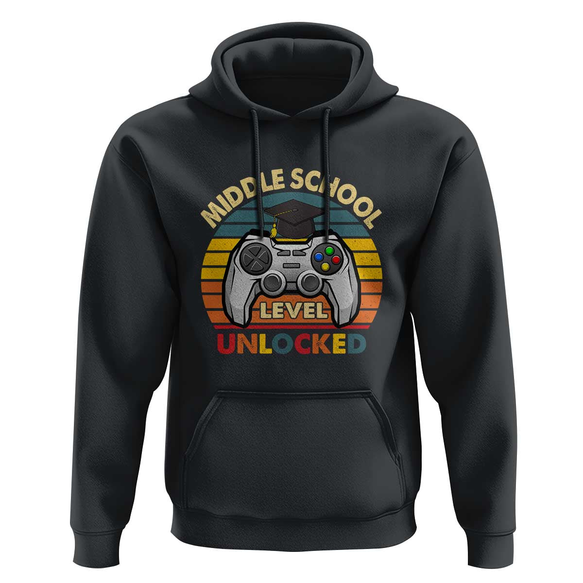 Middle School Level Unlocked Hoodie Happy First Day of Middle School - Wonder Print Shop