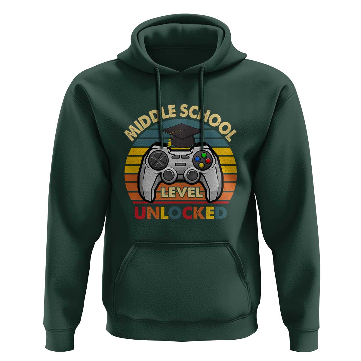 Middle School Level Unlocked Hoodie Happy First Day of Middle School - Wonder Print Shop